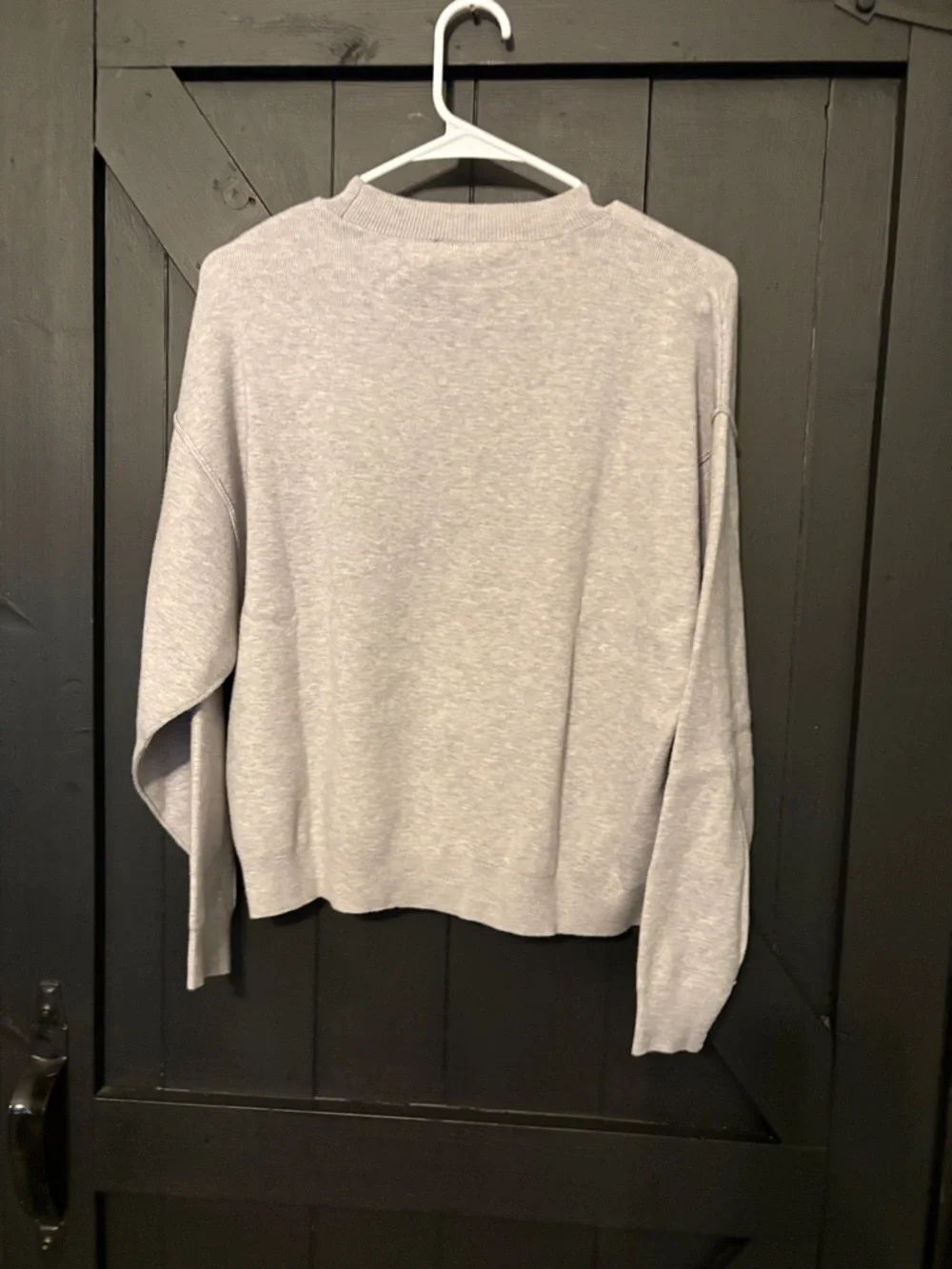 Classic Crewneck Women's Sweater - Gray - Picture 2 of 3